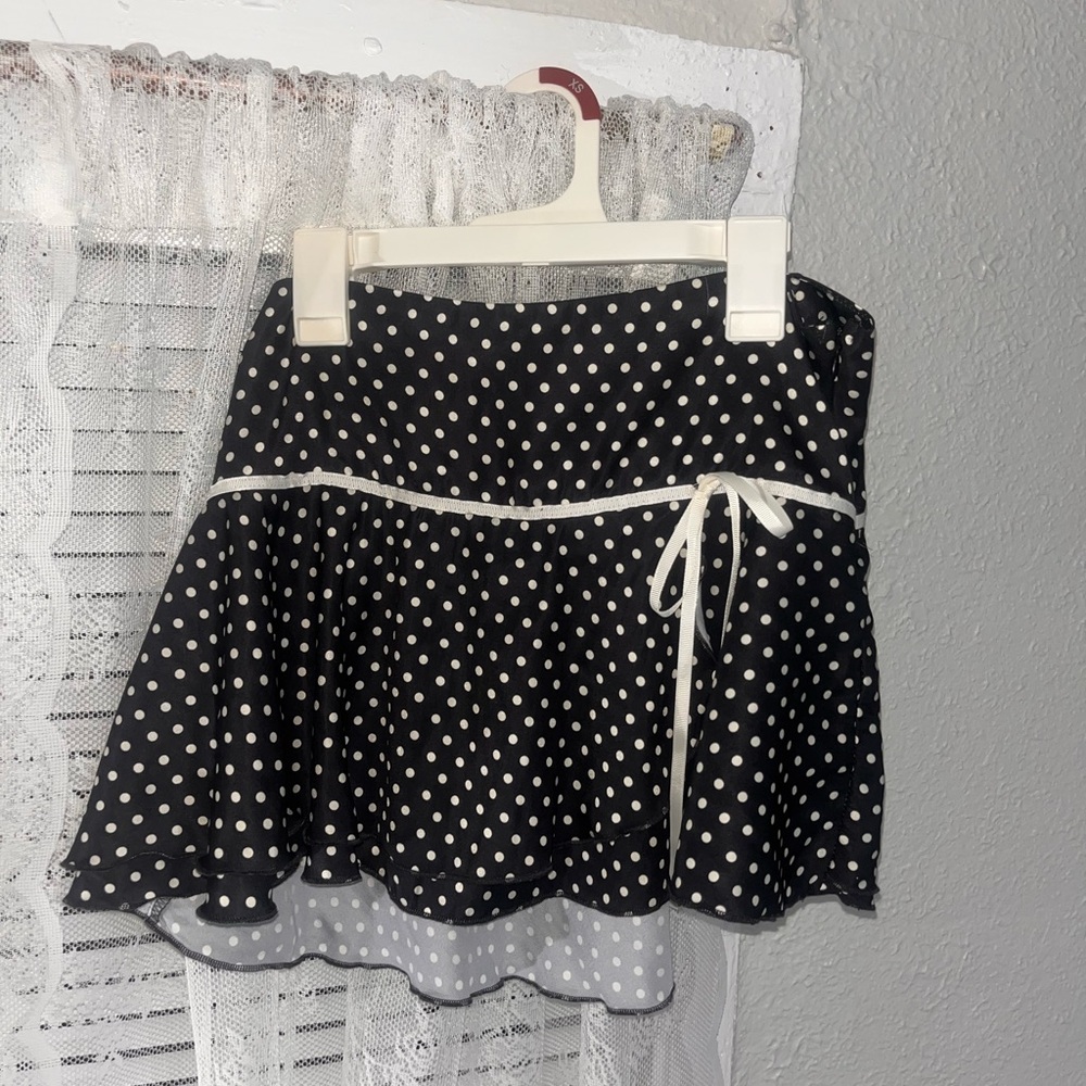 Urban Outfitters Polka Dot Black and White Skirt